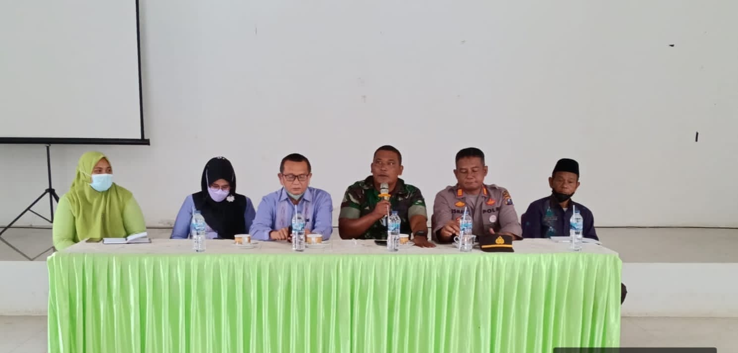 Kapolsek Sipirok Hadiri Lokakarya Mini Lintas Sektoral Digelar Puskesmas Danau Marsabut