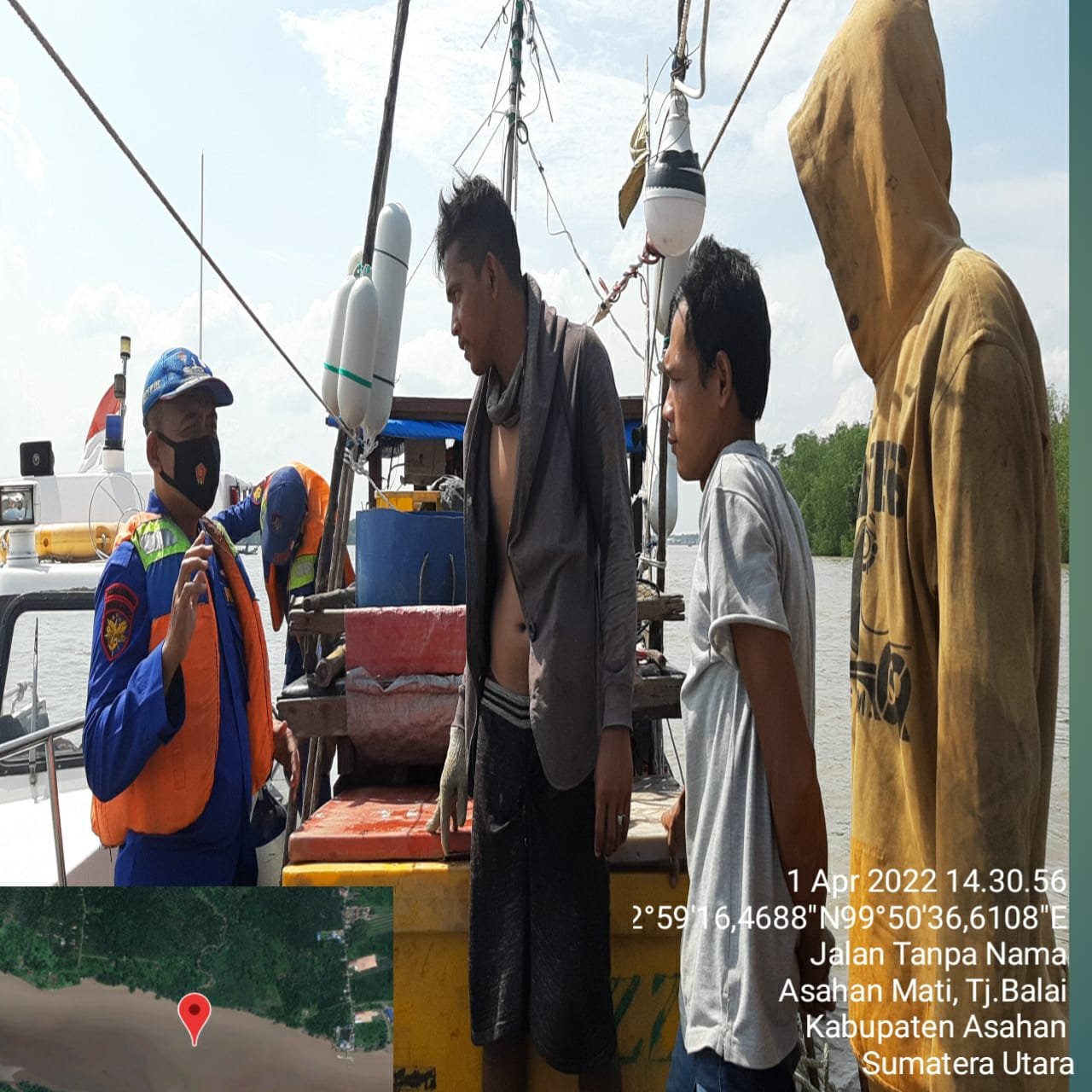 Sat Pol Airud Polres Tanjung Balai  Rutin Patroli Pengawasan Kapal yang keluar Masuk Perairan Tanjung Balai Asahan