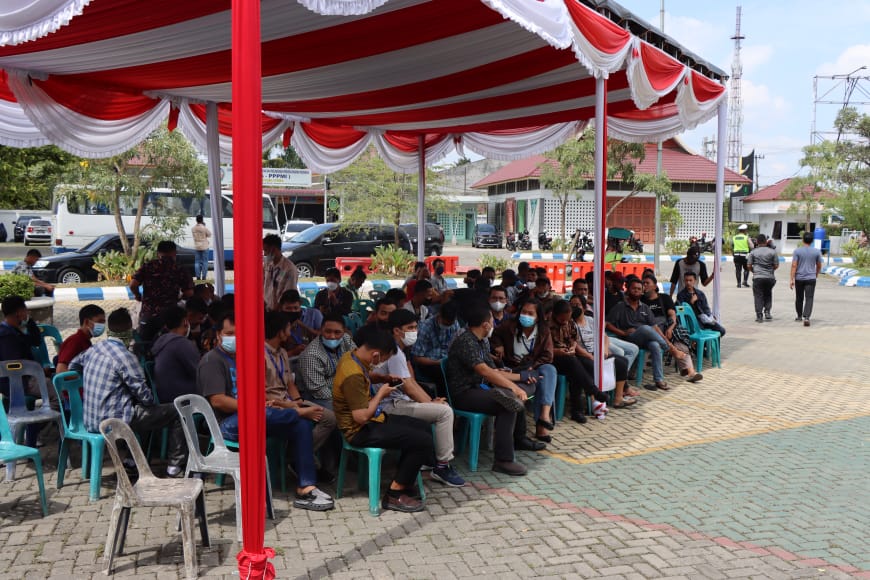 Percepat Akselerasi Vaksin, Polresta Deli Serdang Gelar Vaksinasi Massal Di P3UD Tanjung Morawa