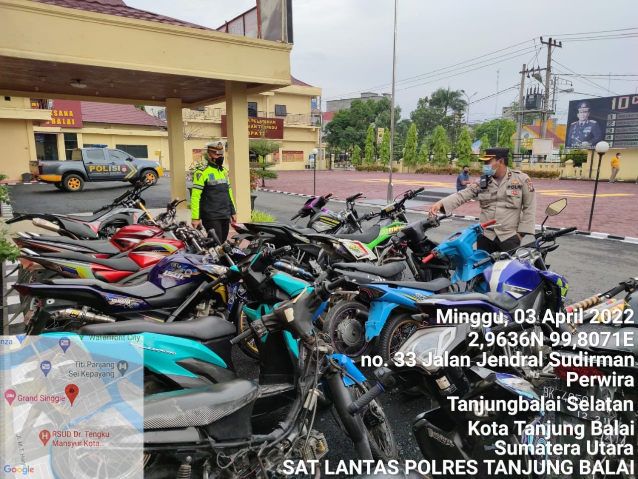 Sahur on the Road dan Asmara Subuh, Polres Tanjung Balai Amankan 33 Unit R2 dan Mercon