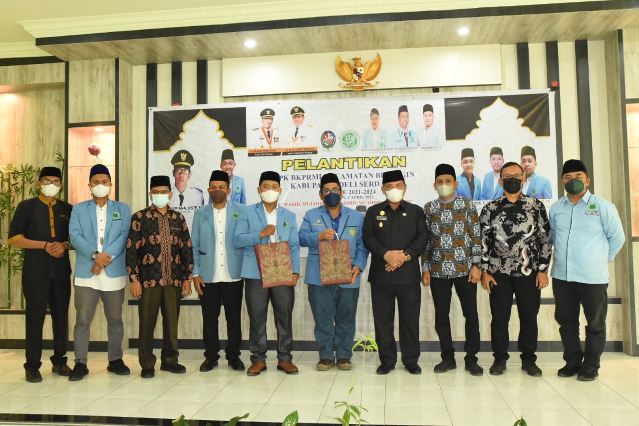 Wabup Deli Serdang Hadiri Pelantikan Pengurus BKPRMI Kecamatan Beringin