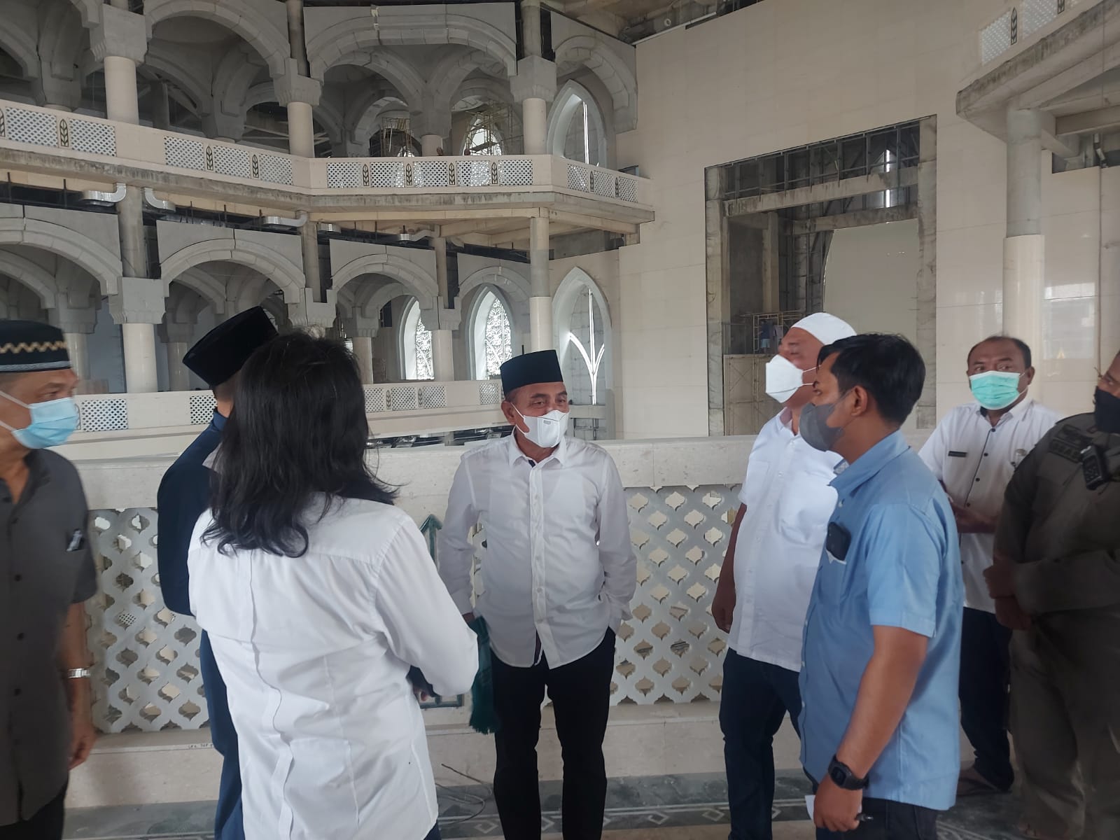 Gubsu Tinjau Pembangunan Masjid Agung Medan, Edy Rahmayadi : Insya Allah Tahun 2022 Ini Selesai