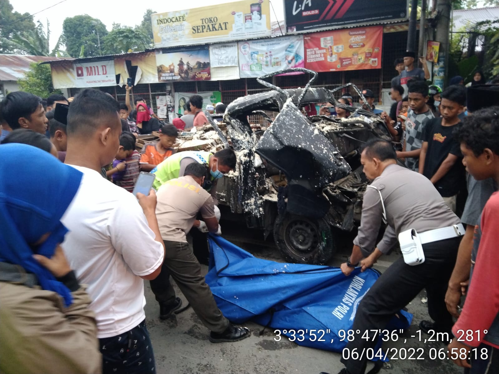 Kecelakaan Maut Mitsubishi L300 Vs Dump Truk Mitsubishi Fuso Di Tanjung Morawa, Ini Kronologisnya