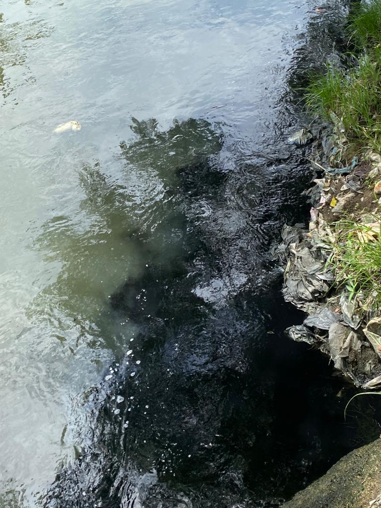 Pabrik Pencucian Jeans di Pematang Johar Buang Limbah ke Sungai