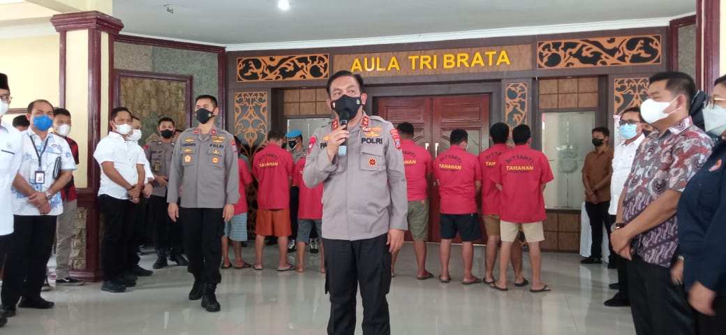 Terkait Kasus Kerangkeng Dirumah Bupati Langkat Non Aktif Polda Sumut Tahan 8 Tersangka