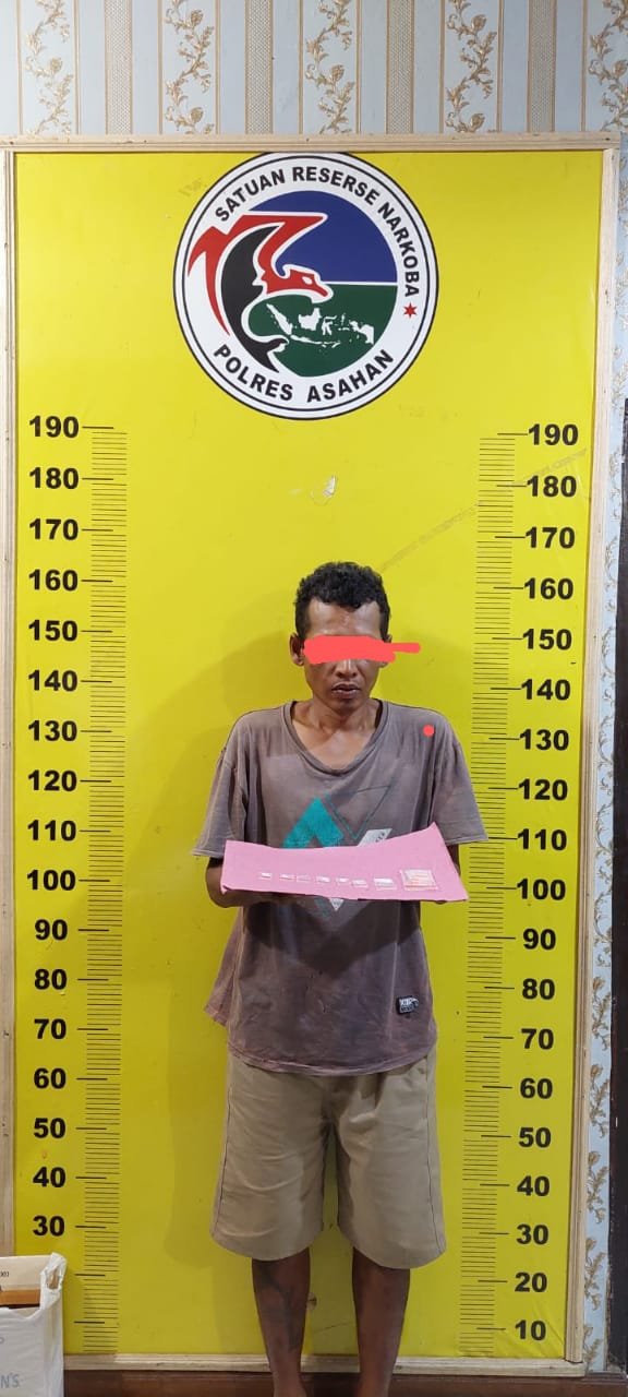 Satres Narkoba Polres Asahan Amankan Pengedar Sabu dari Jalan  Kuini Kelurahan Kisaran Naga