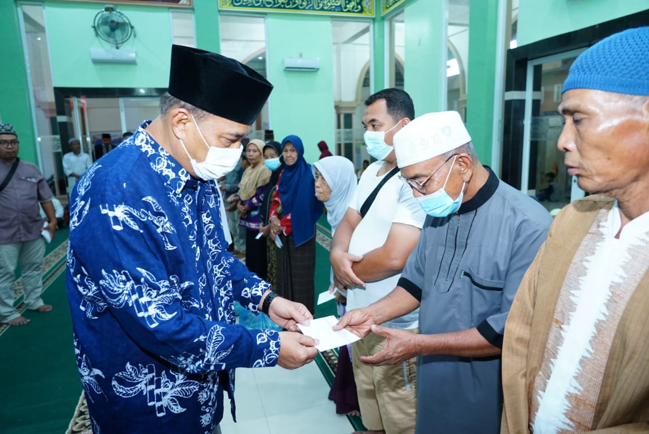 Tim Safari Pemko T.Tinggi Kunjungi Masjid Al Hasanah, Mudik Lebaran Wajib Vaksin 3