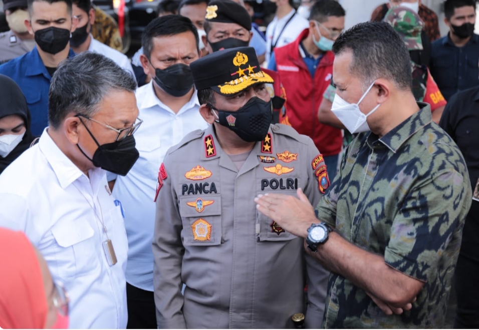 Kapoldasu Dampingi Menteri ESDM-RI Cek Ketersediaan BBM di Sejumlah SPBU di Medan