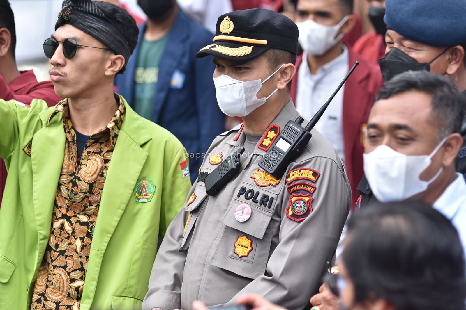 Amankan Aksi Unjuk Rasa Mahasiswa di Padangsidimpuan, Polres Tapsel Kerahkan 96 Personil