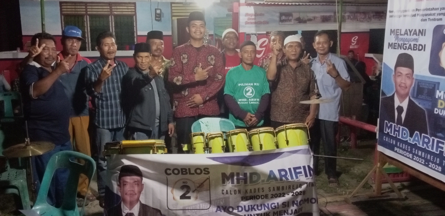 M Arifin Dan Tokoh Masyarakat Peduli Anak Yatim Piatu Di Kampanye Pilkades Samtim