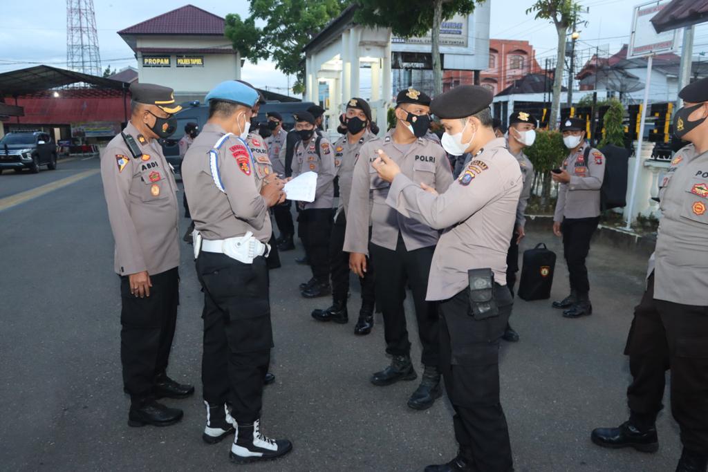 Kawal Unras di Paluta, Kapolres Tapsel Perintahkan Personel Jangan Bawa Senpi dan Sajam