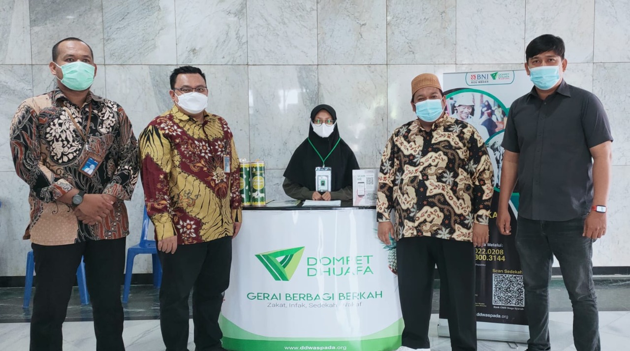 Gerai Zakat DD Waspada Hadir di BNI KCU Medan