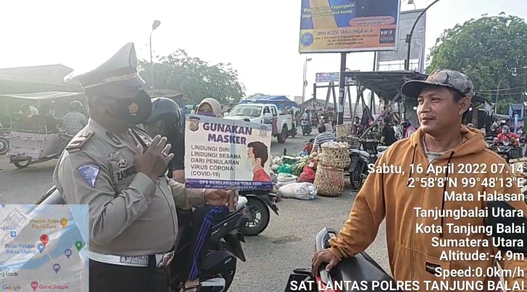 Polres Tanjung Balai Melaksanakan Public Speaking dalam Pengendalian Virus Corona