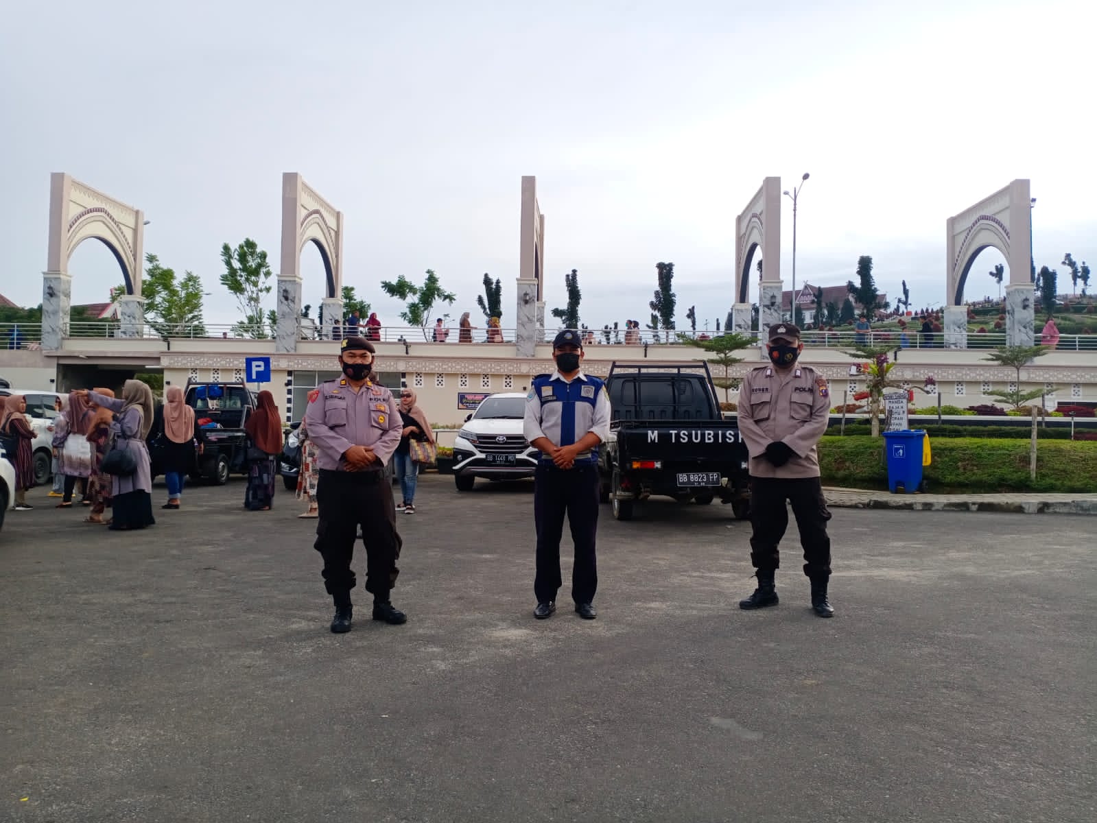 Pastikan Suasana Aman dan Kondusif, Polsek Sipirok Pam di Objek Wisata