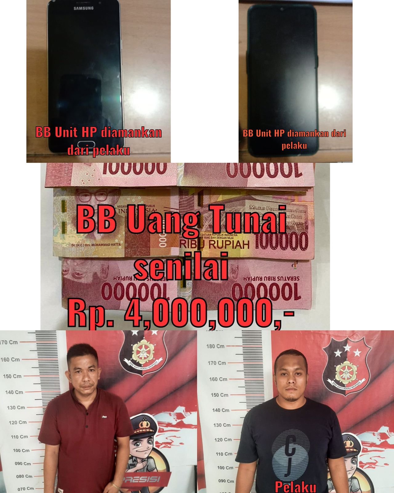 Sat Reskrim Polrestabes Medan Tangkap 2 Pelaku Pemerasan