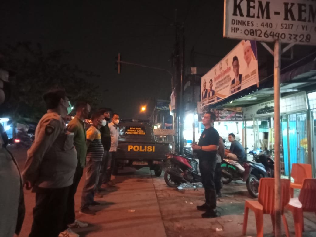 Kanit Reskrim Polsek Medan Area Bersama Patroli Beat 7.4 Posko Antisipasi Anak Botol