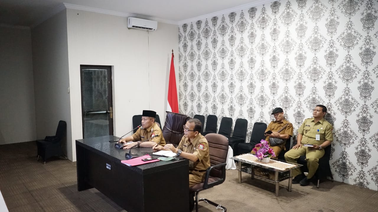 Pimpin Rakor Virtual Bersama Kepling, Plt Wali Kota Waris Tholib Minta Kepling Optimalkan Peran dan Tugas di Wilayahnya