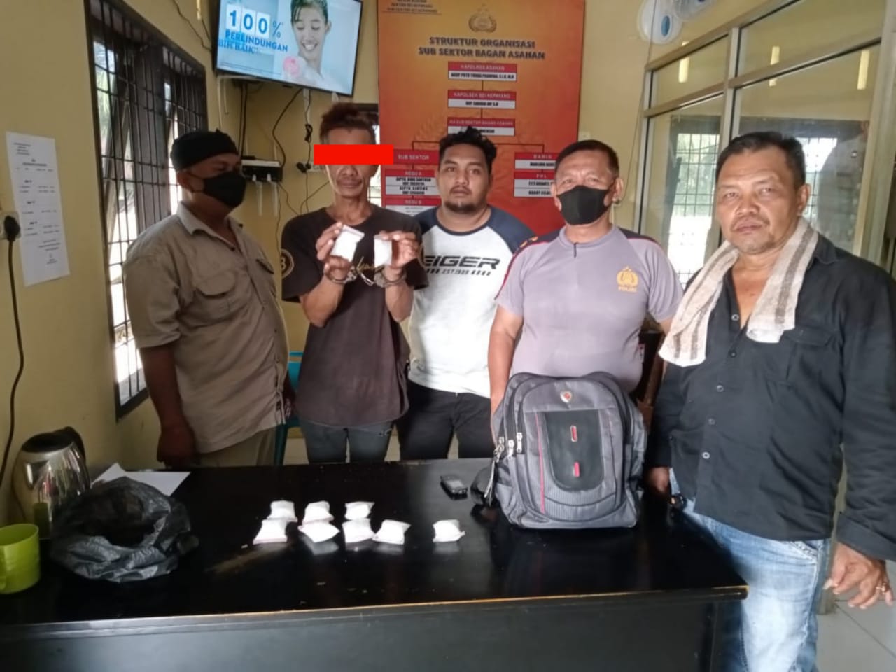 Polsek Sei Kepayang Polres Asahan Amankan Pengedar Sabu Seberat 520.49 gram