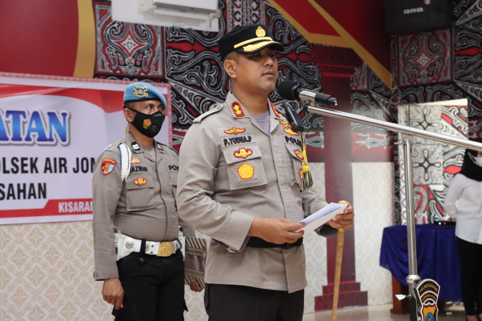 Pimpin Serah Terima Jabatan Kabag SDM dan Kasat Reskrim, Ini Kata Kapolres Asahan AKBP Putu Yudha