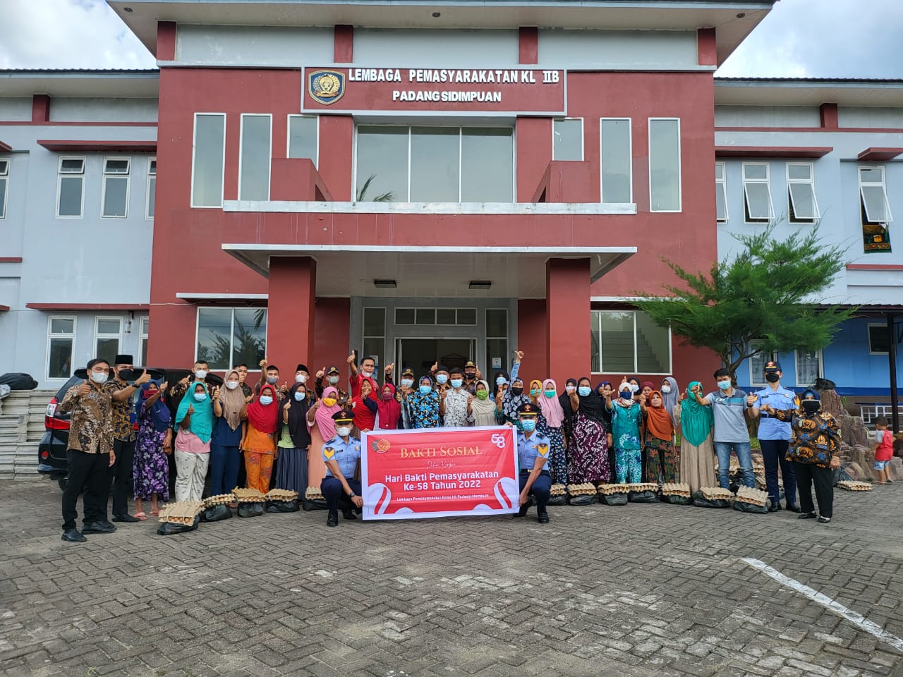 Sambut Hari Bhakti Pemasyarakatan ke-58, Lapas Kelas IIB Padangsidimpuan Kanwil Kemenkumham Sumut Gelar Peduli Bakti Sosial