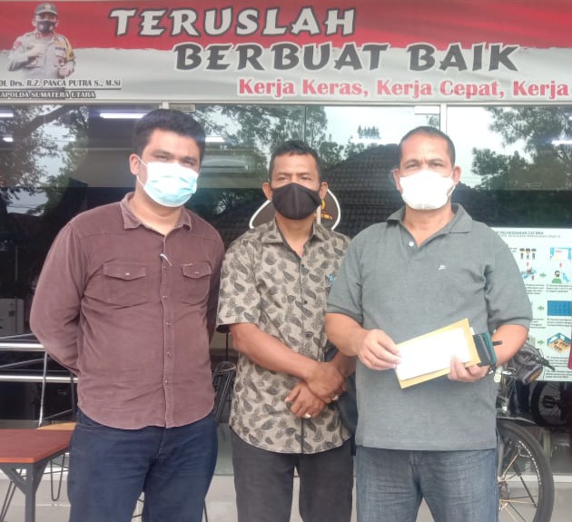 Didampingi Kuasa Hukum Pak Tio Resmi Melaporkan CA  ke Polda Sumut.