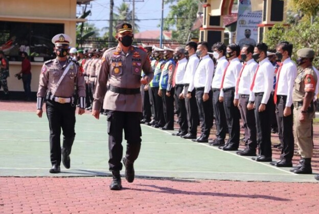 Kapolres Madina Pimpin Apel Pasukan Gabungan Operasi Ketupat Toba 2022