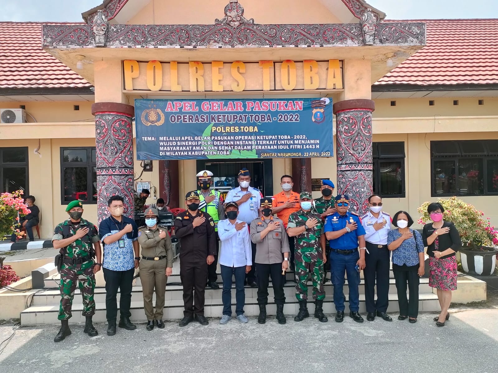Apel Gelar Pasukan Ketupat 2022 Dipimpin Wabup Toba