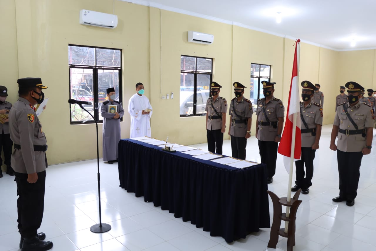 Waka Polres Tanjung Balai Pimpin Sertijab Kasat Narkoba dan Kapolsek