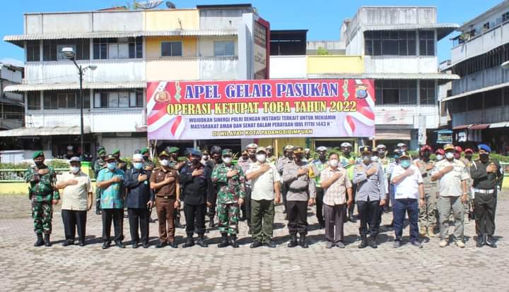 Polres Padangsidempuan Apel Gelar Pasukan Ops Ketupat Toba 2022