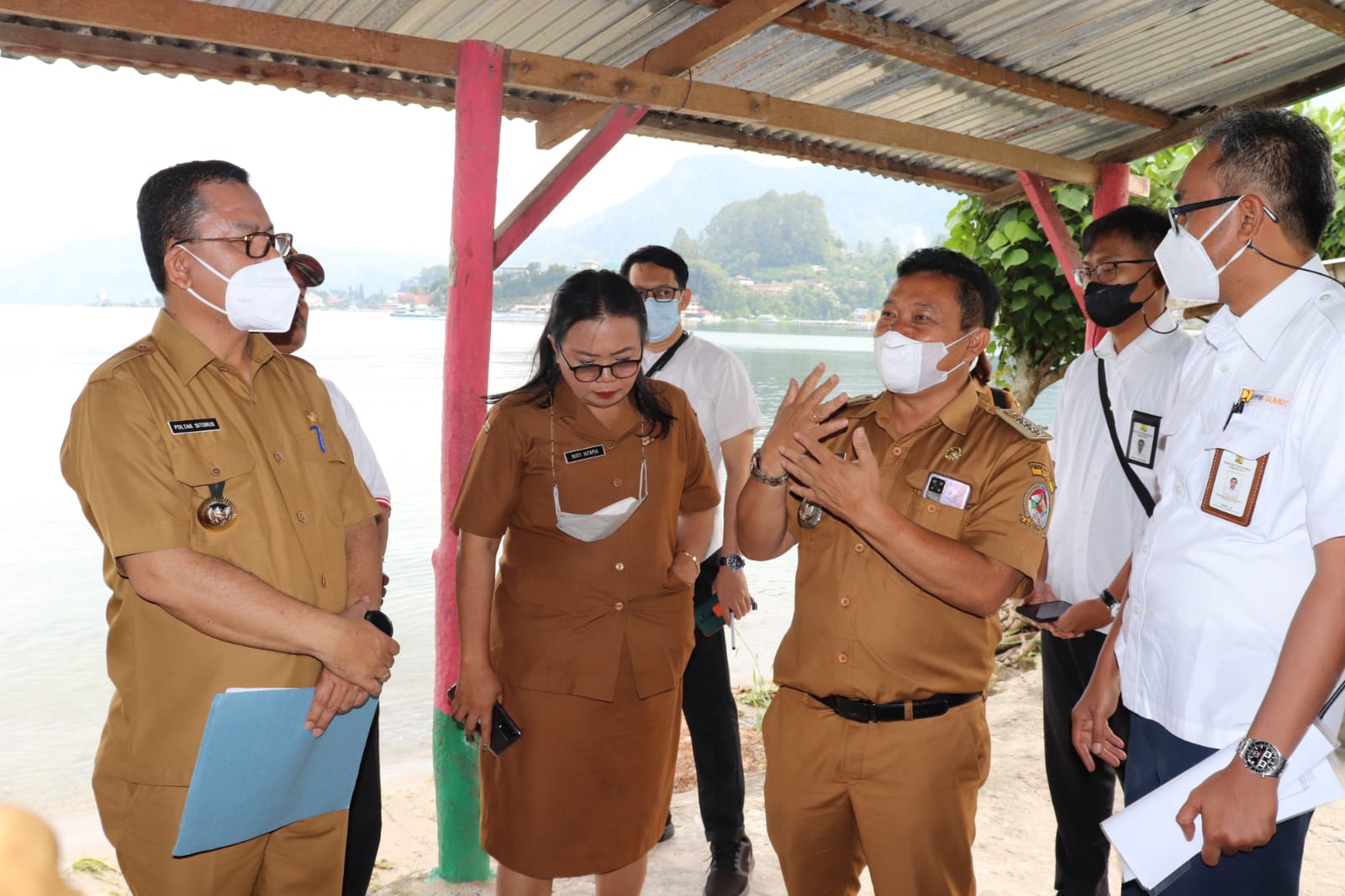 Bupati Toba Bersama Tim Kementerian PUPR Tinjau Lokasi Kawasan Strategis Pariwisata Nasional