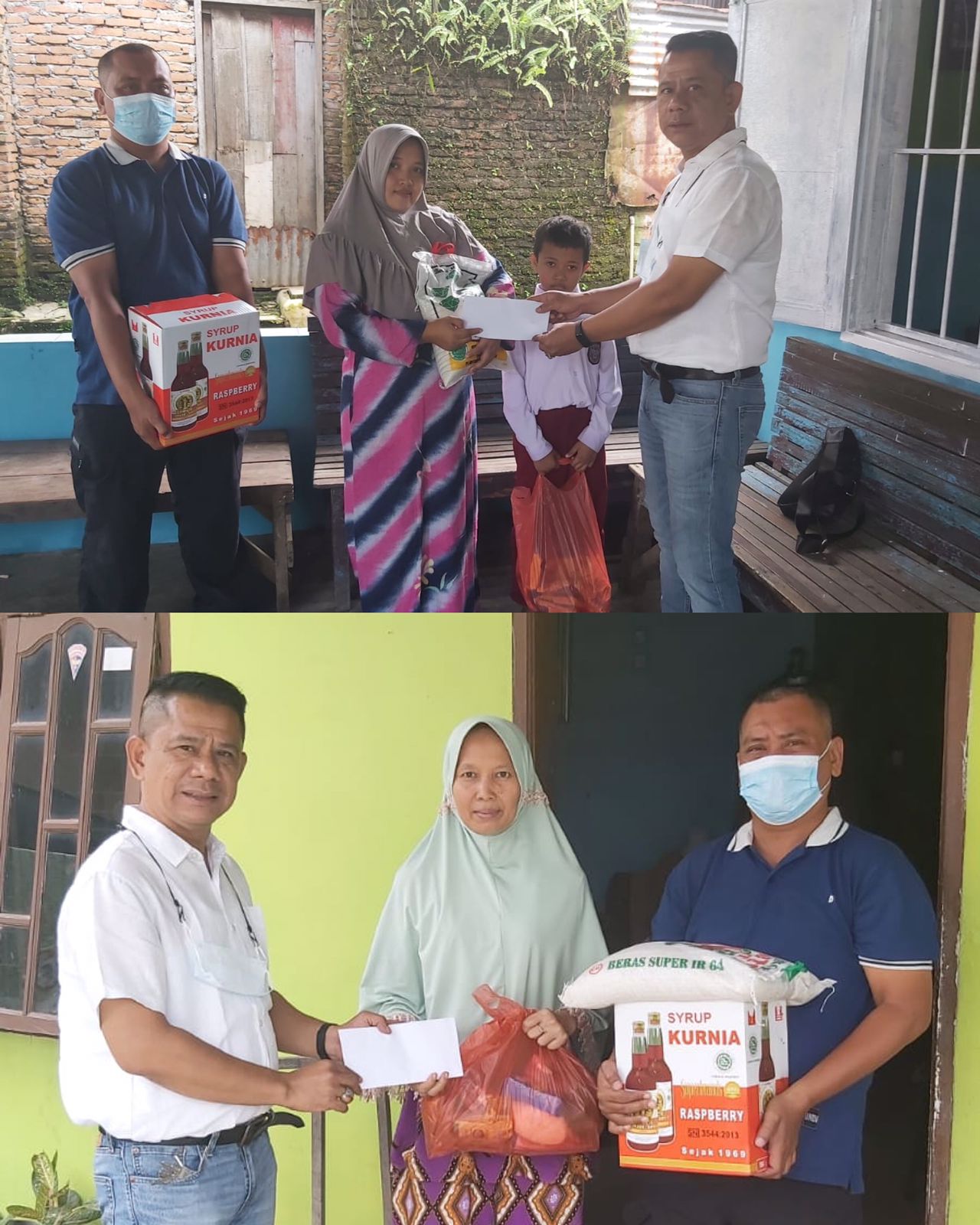 Jelang Idulfitri, Ketua Pewarta Berikan Paket Lebaran pada Dua Istri Almarhum Wartawan