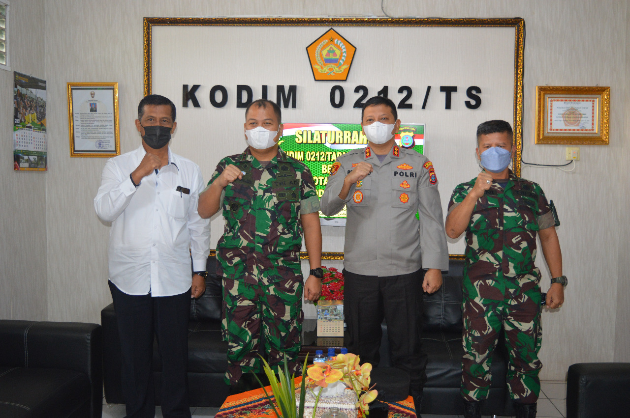 Pererat Hubungan, Dandim 0212/TS Terima Kunjungan Silaturrahmi Kapolres Kota Padangsidempuan