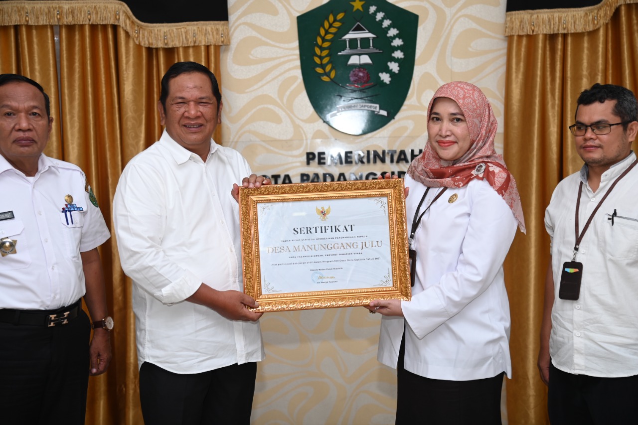 Kepala BPS Silaturrahmi Dengan Walikota Irsan Efendi Nasution