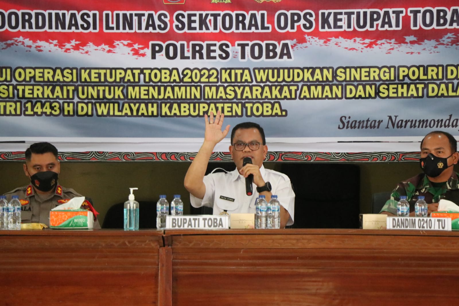 Rapat Kordinasi Lintas Sektoral Operasi Ketupat Toba 2022 Jelang Idul Fitri 1443 H.