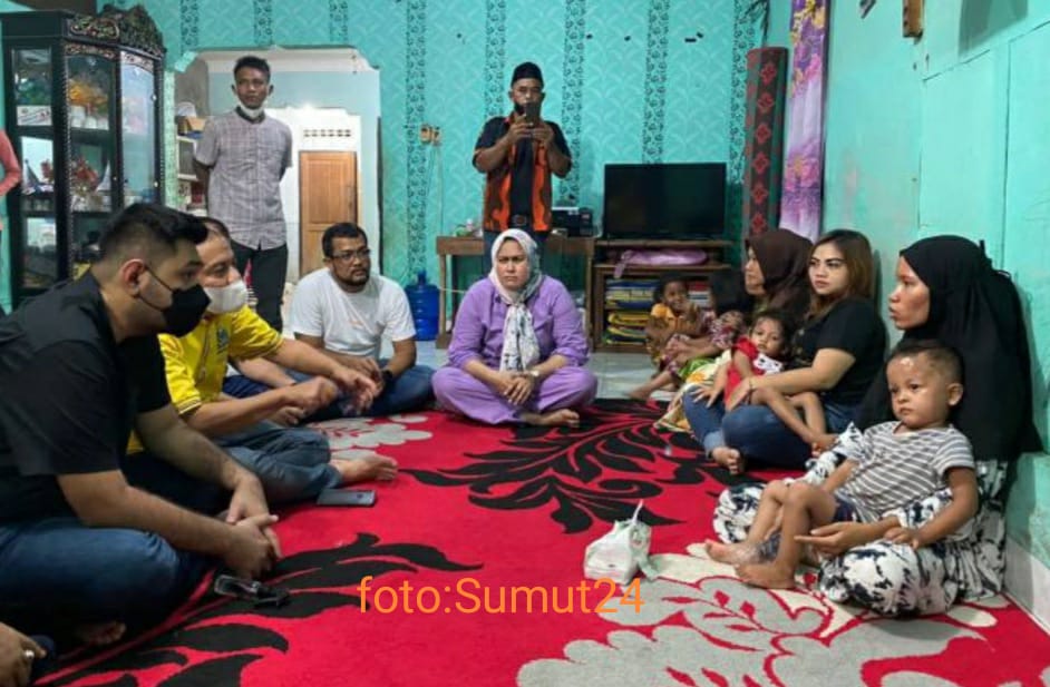 Ketua MPC PP Kota Medan: M Rahmaddian Shah SH Jambangi Rumah Korban Geng Motor di Medan Labuhan.