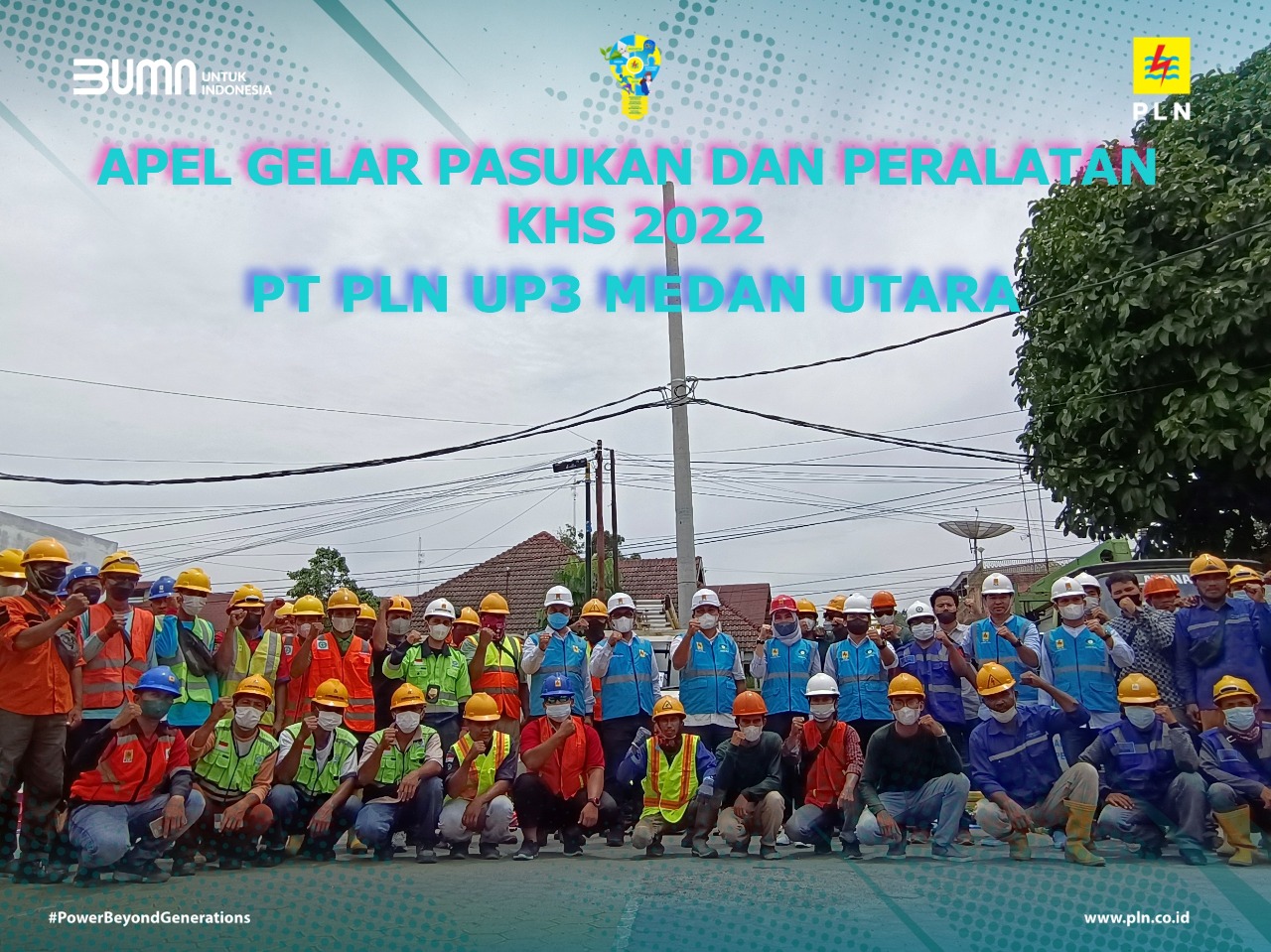 Manager UP3 Medan Utara Pimpin Apel Gelar Pasukan dan Peralatan KHS TH 2022-2023