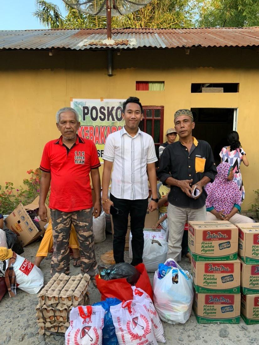 Yahya Panjaitan Balon Legislatif Partai Golkar Beri Bantuan Korban Musibah Kebakaran di Gang DAM Kisaran