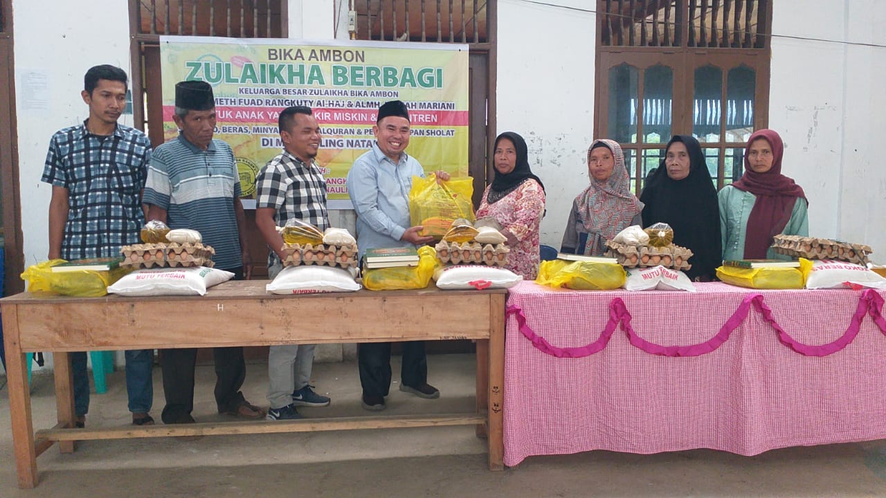 Zulaikha Bika Ambon & DPP Pemuda Rangkuti Berbagi Sembako Di Madina