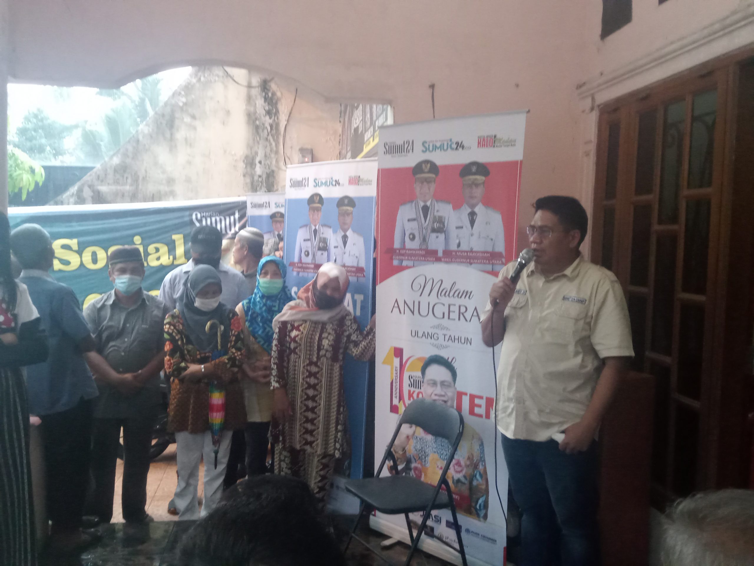 Harian SUMUT24 Group Berbagi Dengan Kaum Dhuafa dan Jurnalis, Semoga Mendapat Keberkahan