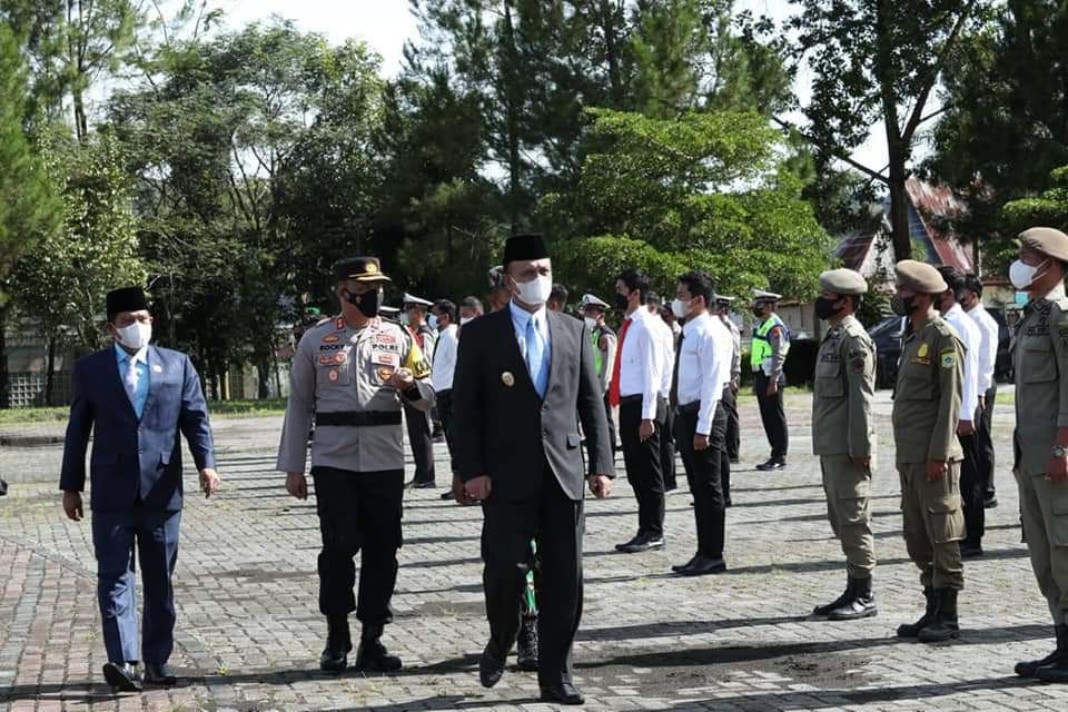 Wakil Bupati Pimpin Apel Gelar Pasukan Operasi Ketupat Toba 2022