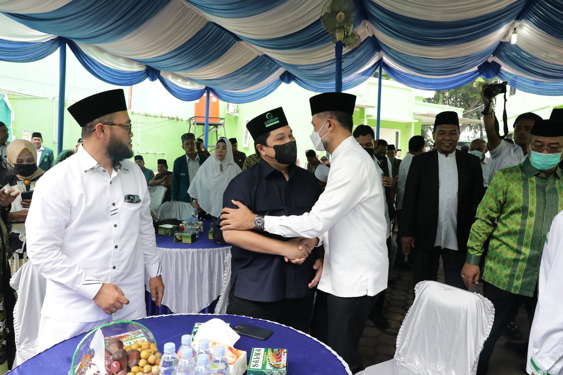 Wagub Sumut Sambut Kunjungan  Menteri Erick Thohir di Al Washliyah