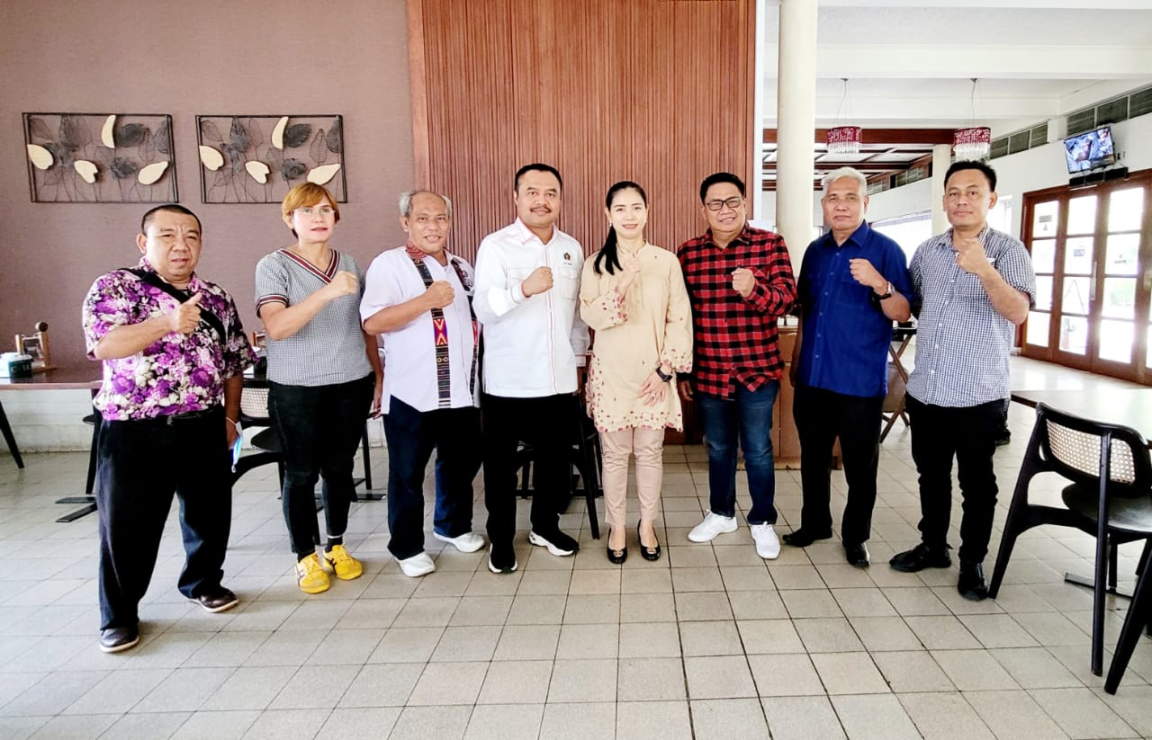 PWI Sumut, JMSI dan SMSI Silaturahmi Bersama Bendahara Gerindra Sumut Ayin