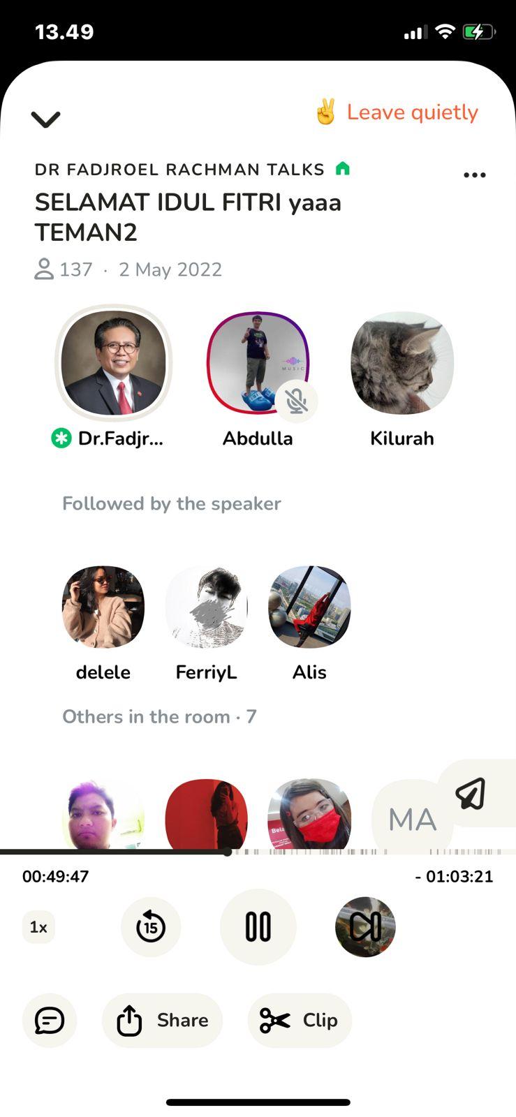 Dr. Fadjroel Rachman Membagikan Cerita di Clubhouse: Puasa 17 Jam Sehari dan Menikmati Makanan Khas Kazakhstan di Hari Raya Idul Fitri!