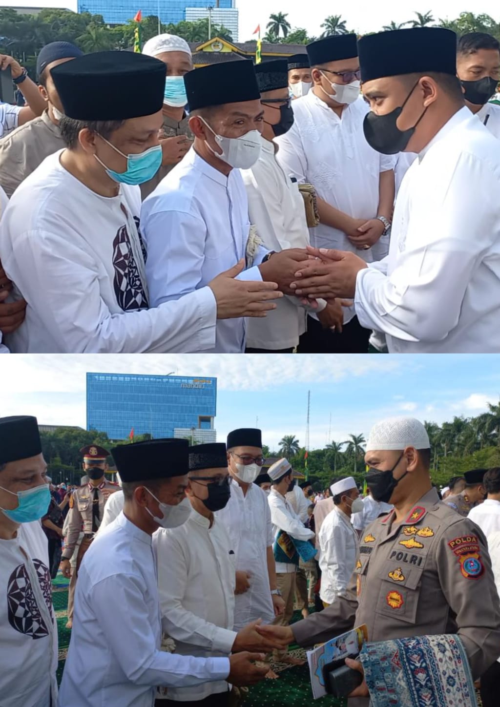 Suwarno Dirut PUD Pasar Sholat Idul fFtri di Lapangan Merdeka