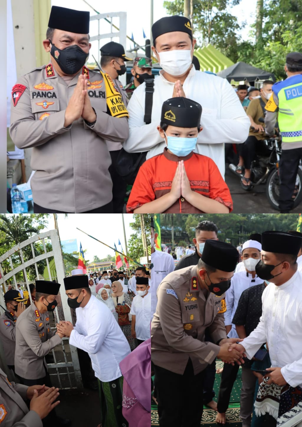Dihadiri Kapolda Sumut, Solat Ied di Lapangan Merdeka Berlangsung Khidmat