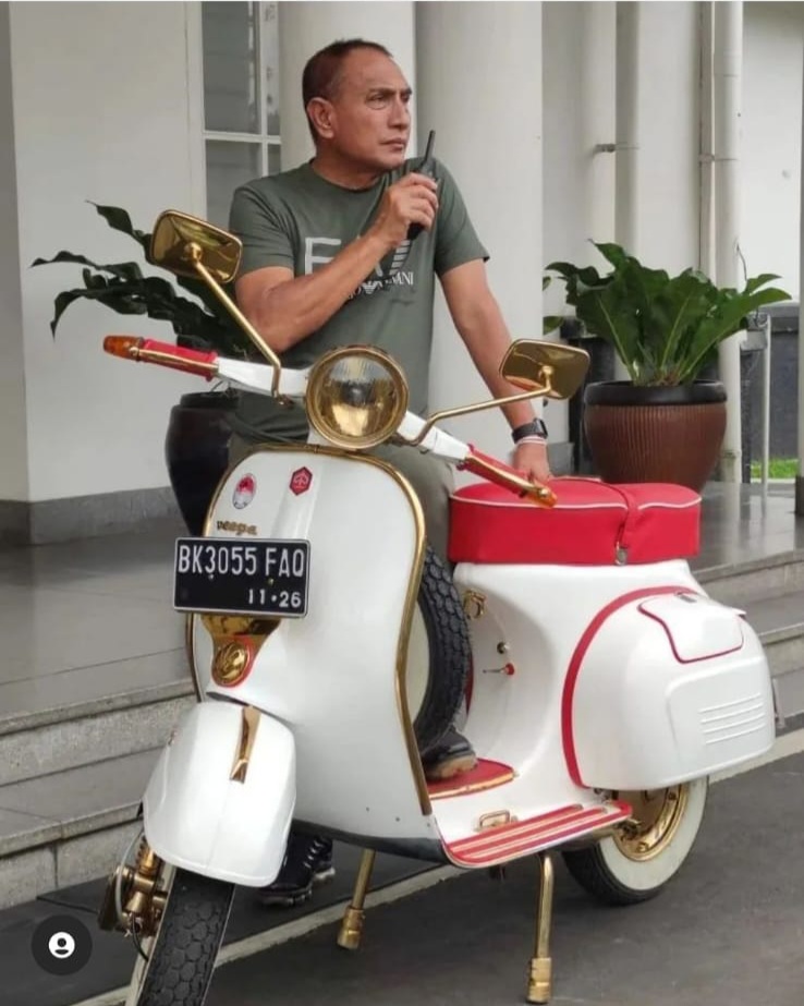 Penggemar Vespa Sumut Bangga Edy Rahmayadi Hobby