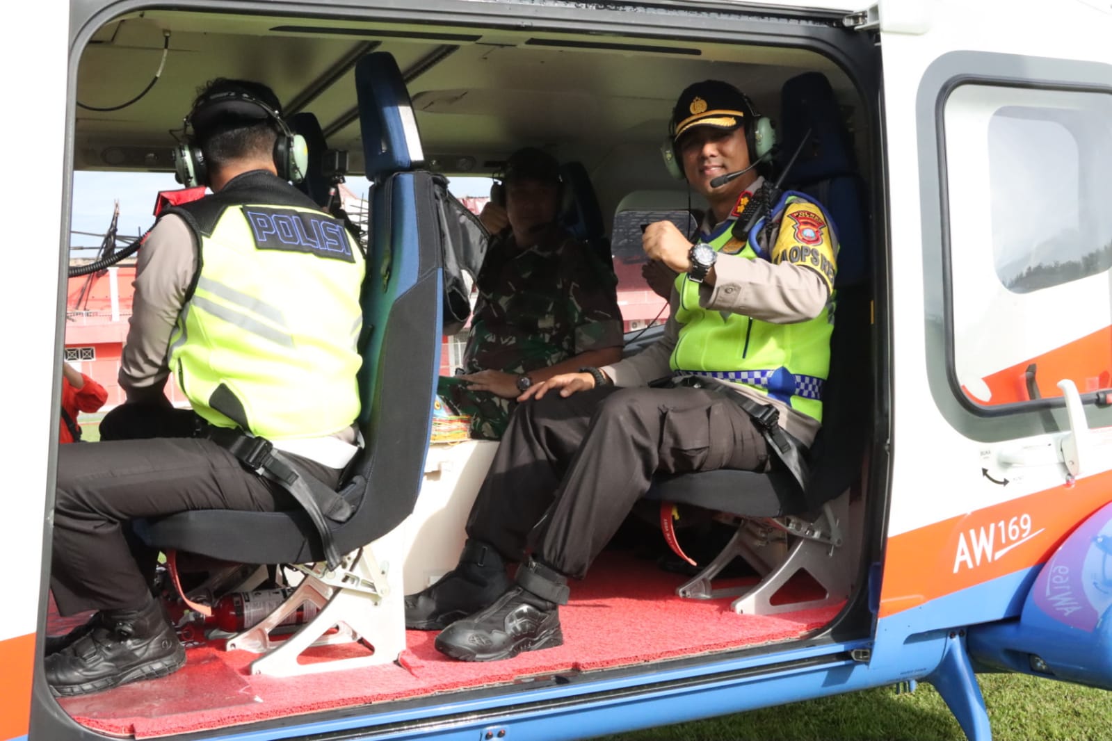 Kapolres Asahan Bersama Forkopimda Pantau Arus Balik Melalui Patroli Udara