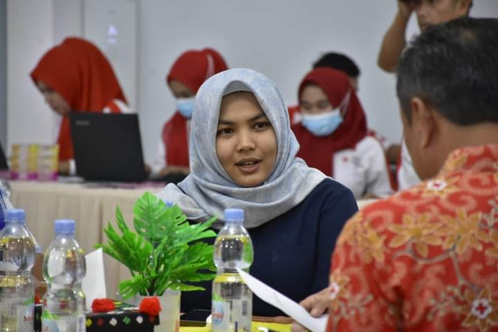 Wakil Bupati Atika Hadiri Halal Bihalal  PMI Madina