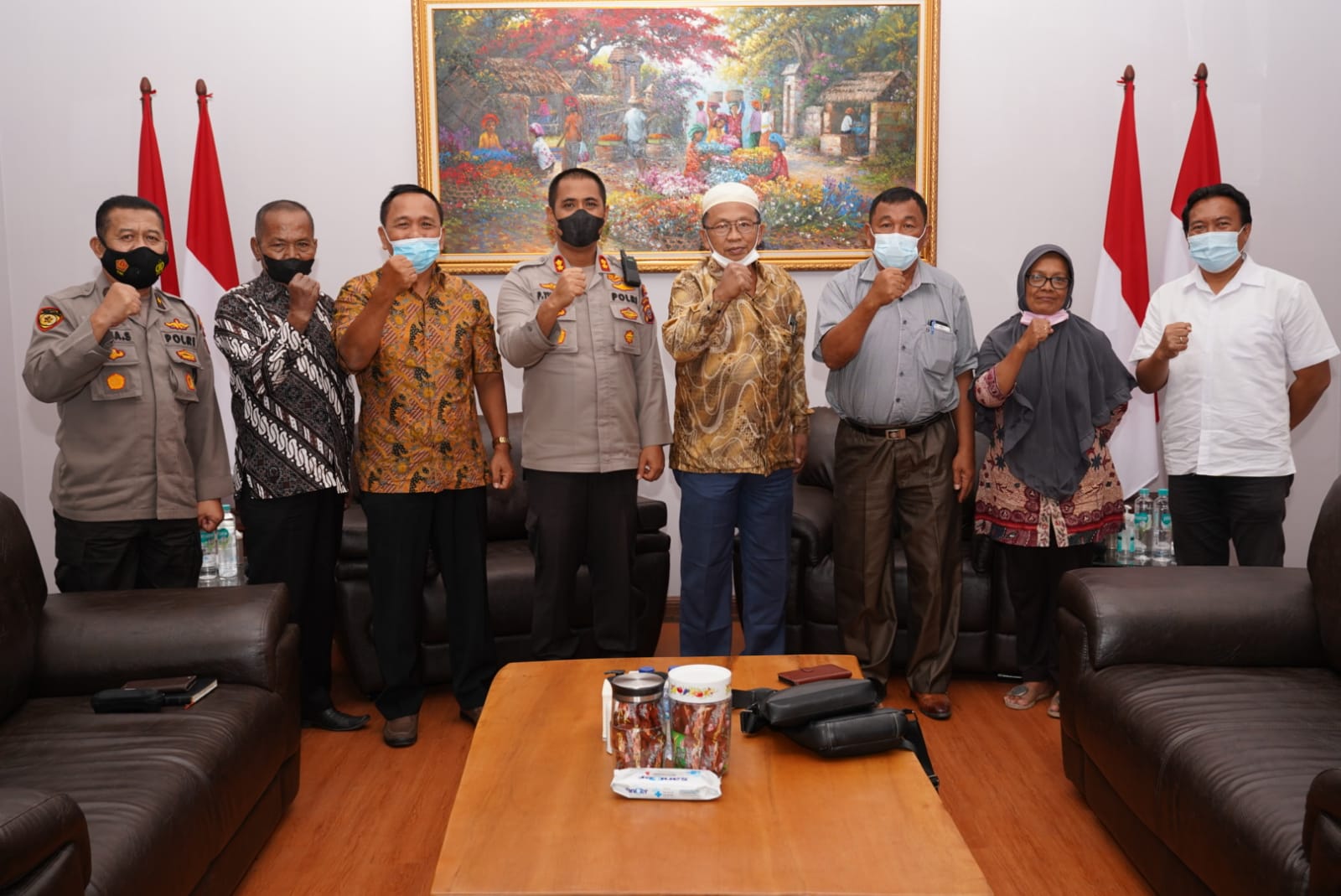 Kapolres Asahan Terima Kunjungan Audensi Para Purnawirawan Warakauri Polri 2021-2026