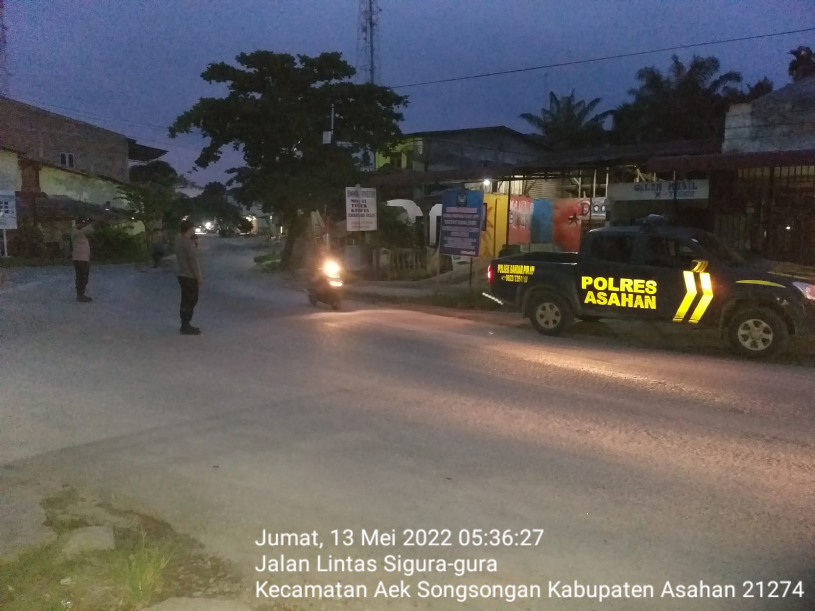 Personel Polsek Bandar Pulau Polres Asahan Gatur Lalin Pagi